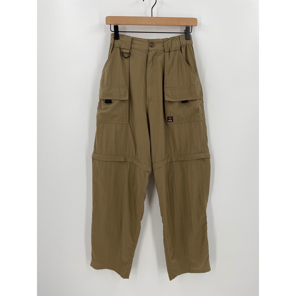 Swiss Sport Convertible Cargo Hiking Pants Zip Off Shorts Khaki Womens Small